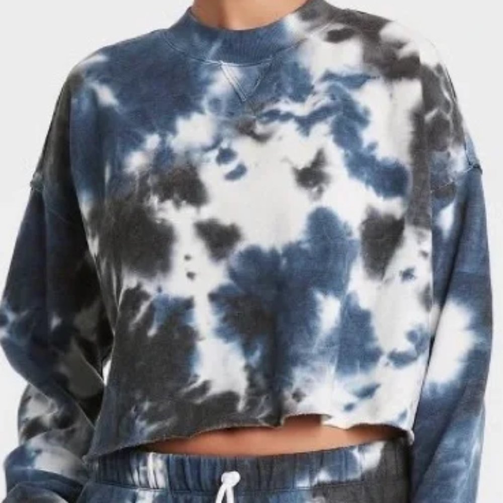Tie Dye Cropped Sweatshirt